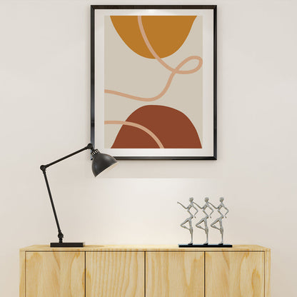 Vivolux | Leinwand Texturiertes Gemälde Nordische Illustrationen Geometrische Wanddekoration für das Wohnzimmer