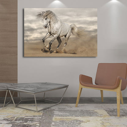 Vivolux | Canvas Textured Wanddecoratie Modernisme Steed Print Wandkunst voor Zithoek