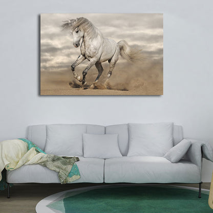 Vivolux | Canvas Textured Wanddecoratie Modernisme Steed Print Wandkunst voor Zithoek