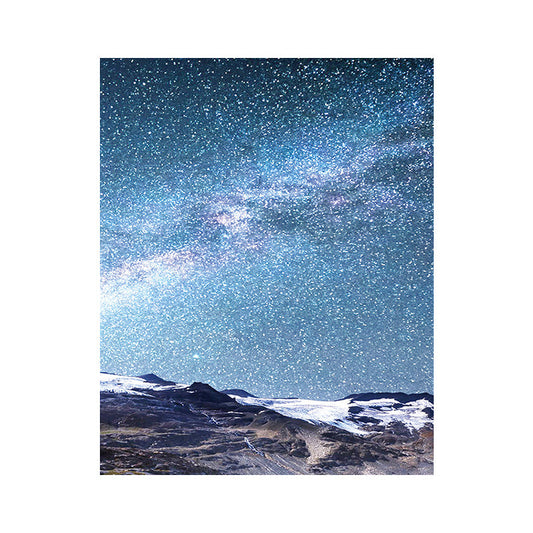 Vivolux | Sterrennachthemel Wandkunst Moderne Textuur Woonkamer Canvas Print in Donkere Kleur