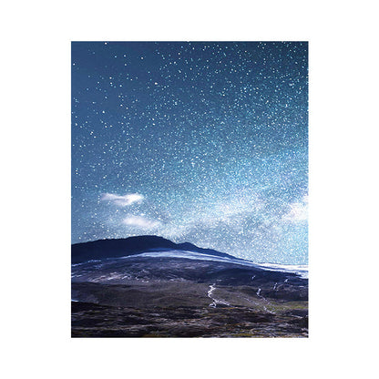 Vivolux | Sterrennachthemel Wandkunst Moderne Textuur Woonkamer Canvas Print in Donkere Kleur
