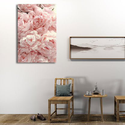 Vivolux | Blumen Leinwand Wandkunst Texturiert Nordisch Mädchen Schlafzimmer Wanddekoration in sanften Farben