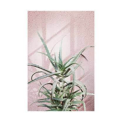 Vivolux | Botanische Wandkunst Nordic Texturiertes Wohnzimmer Leinwanddruck in Hellfarbe