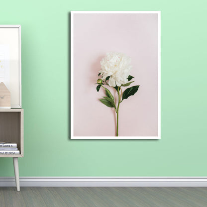 Vivolux | Nordic Plant Wall Decor Leinwand Texturiert Weiche Farbe Wandkunst Druck für das Mädchenzimmer