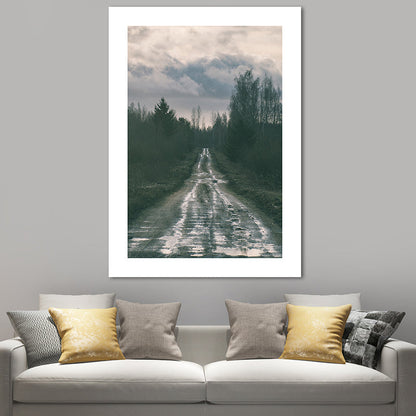 Vivolux | Natur Landschaft Berg Wanddekor Modernismus Texturierte Leinwand Wandkunst für das Wohnzimmer