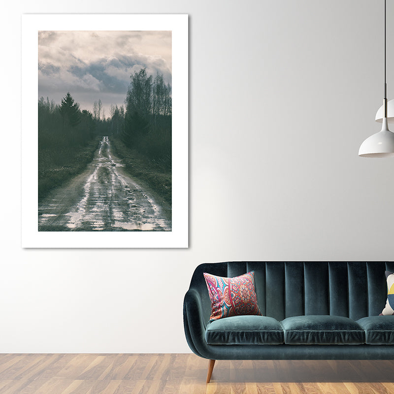 Vivolux | Natur Landschaft Berg Wanddekor Modernismus Texturierte Leinwand Wandkunst für das Wohnzimmer