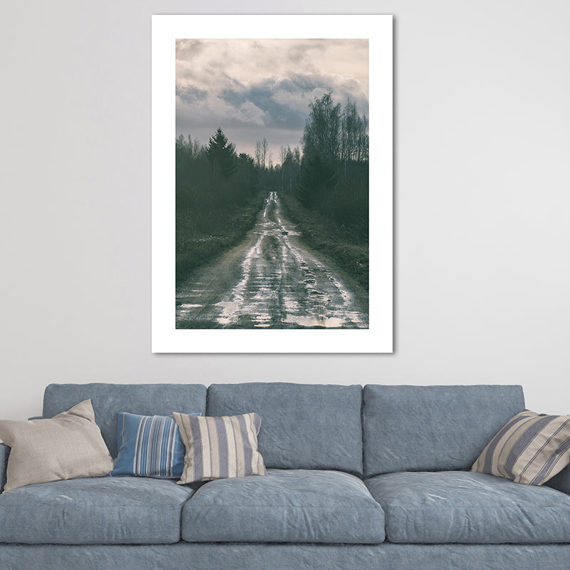 Vivolux | Natur Landschaft Berg Wanddekor Modernismus Texturierte Leinwand Wandkunst für das Wohnzimmer