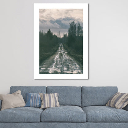 Vivolux | Natur Landschaft Berg Wanddekor Modernismus Texturierte Leinwand Wandkunst für das Wohnzimmer