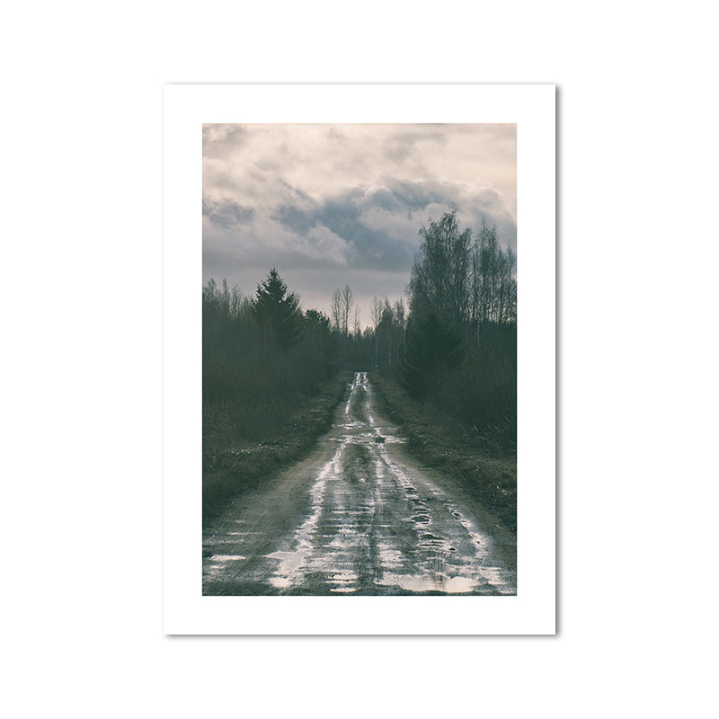 Vivolux | Natur Landschaft Berg Wanddekor Modernismus Texturierte Leinwand Wandkunst für das Wohnzimmer