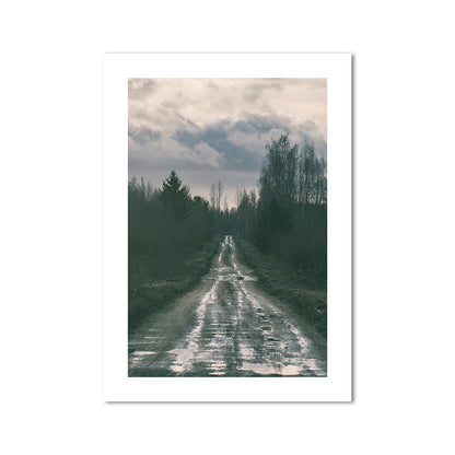 Vivolux | Natur Landschaft Berg Wanddekor Modernismus Texturierte Leinwand Wandkunst für das Wohnzimmer