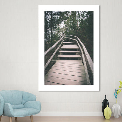 Vivolux | Natur Landschaft Berg Wanddekor Modernismus Texturierte Leinwand Wandkunst für das Wohnzimmer