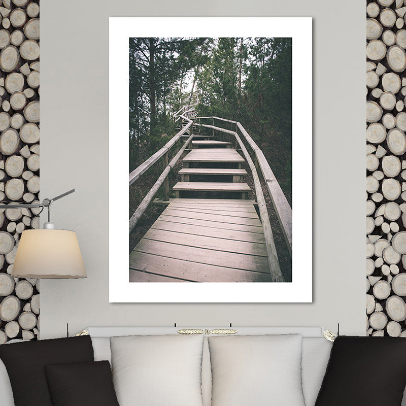 Vivolux | Natur Landschaft Berg Wanddekor Modernismus Texturierte Leinwand Wandkunst für das Wohnzimmer