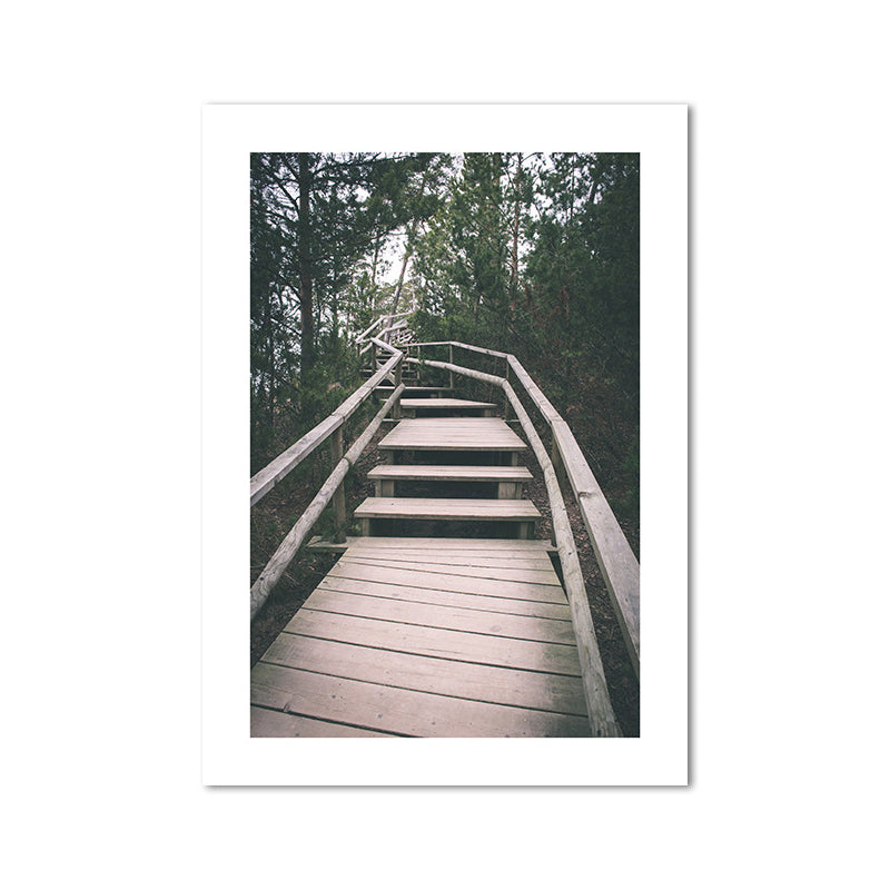 Vivolux | Natur Landschaft Berg Wanddekor Modernismus Texturierte Leinwand Wandkunst für das Wohnzimmer