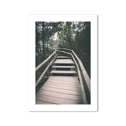 Vivolux | Natur Landschaft Berg Wanddekor Modernismus Texturierte Leinwand Wandkunst für das Wohnzimmer