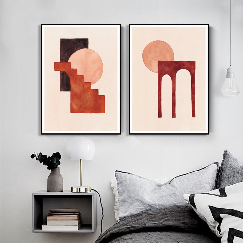 Vivolux | Abstrakte Leinwandkunst Skandinavische Texturierte Wohnzimmer Wanddekoration (Mehrere Größen erhältlich)