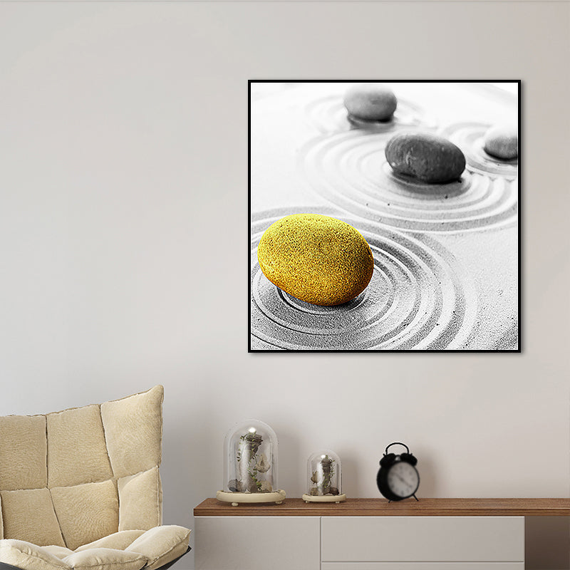 Vivolux | Simplicity Cobble Kunstprint Grijs Gewikkelde Canvas voor Woonkamer, Meerdere Maatopties