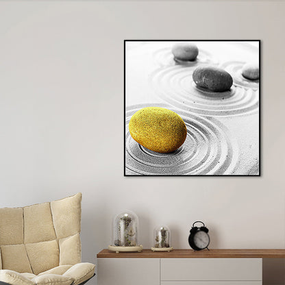 Vivolux | Simplicity Cobble Kunstprint Grijs Gewikkelde Canvas voor Woonkamer, Meerdere Maatopties