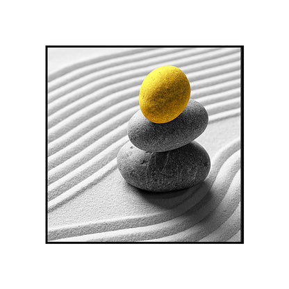 Vivolux | Simplicity Cobble Kunstprint Grijs Gewikkelde Canvas voor Woonkamer, Meerdere Maatopties