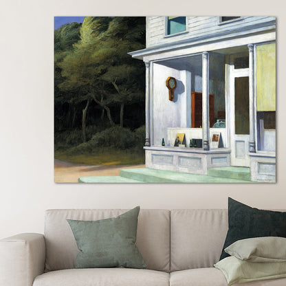 Vivolux | Bau und Bäume Malerei in hellen Farben Traditioneller Stil Wandkunst für das Spielzimmer