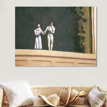 Vivolux | Bau und Bäume Malerei in hellen Farben Traditioneller Stil Wandkunst für das Spielzimmer