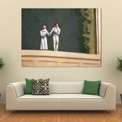 Vivolux | Bau und Bäume Malerei in hellen Farben Traditioneller Stil Wandkunst für das Spielzimmer