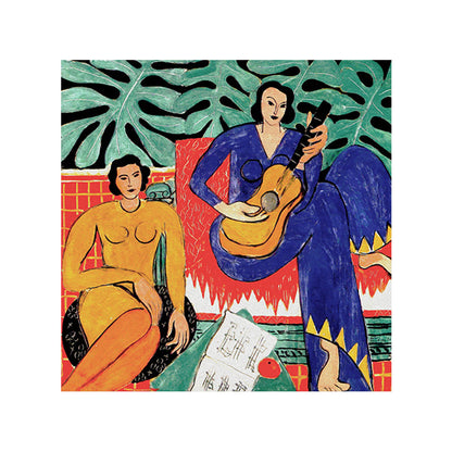 Vivolux | Leinwandgrün Kunstdruck Fauvismus Henri Matisse Abstrakte Malerei Wanddekoration für das Zimmer