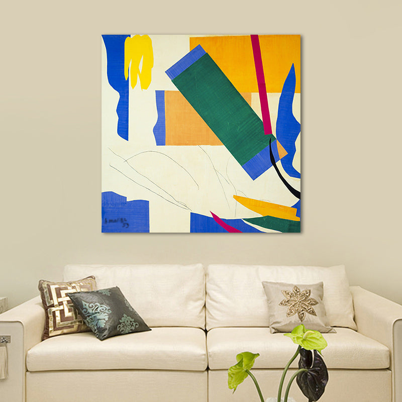 Vivolux | Leinwandgrün Kunstdruck Fauvismus Henri Matisse Abstrakte Malerei Wanddekoration für das Zimmer