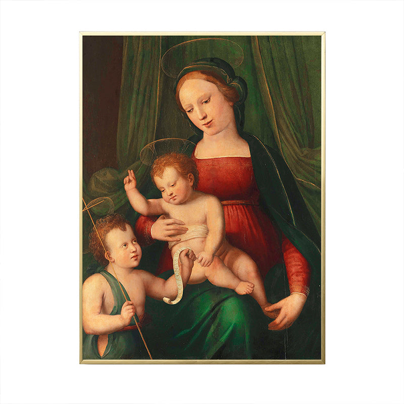 Vivolux | Global Inspirierte Christliche Heiligenmalerei Dunkle Farbe Religion Wandkunst für Zuhause