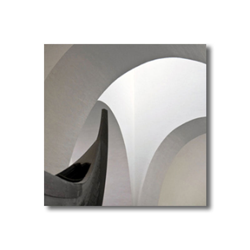 Vivolux | Woondecoratie Bouw Interieur Muurkunst Canvas Minimalisme Vierkante Schilderij in Wit voor Huiskamer