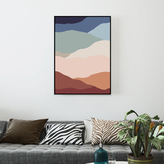 Vivolux | Abstraktes Mustertapete Pastellfarbige Leinwandkunst-Drucke Texturiert für Wohnzimmer