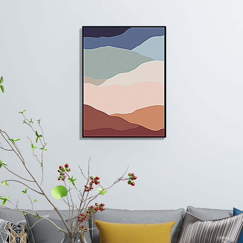 Vivolux | Abstraktes Mustertapete Pastellfarbige Leinwandkunst-Drucke Texturiert für Wohnzimmer