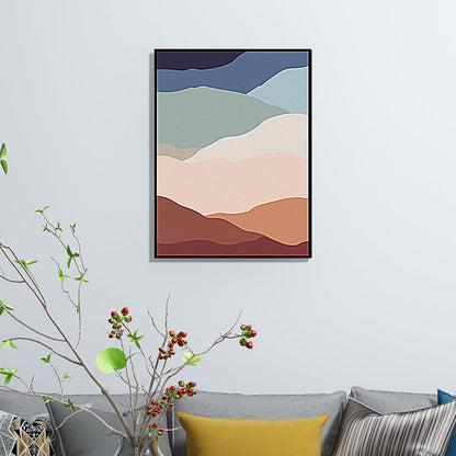 Vivolux | Abstraktes Mustertapete Pastellfarbige Leinwandkunst-Drucke Texturiert für Wohnzimmer