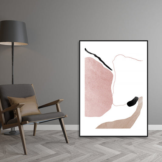 Vivolux | Strukturiertes abstraktes Linien-Wanddekor-Leinwand, nordischer Kunst-Druck, in mehreren Größen erhältlich