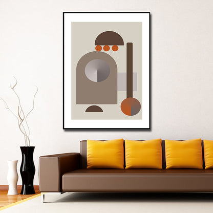 Vivolux | Dunkel Color Geometrische Wandkunst Texturiert Nordisch Esszimmer Umwickelte Leinwand, Mehrere Größen