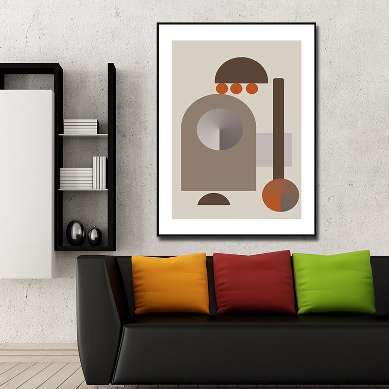 Vivolux | Dunkel Color Geometrische Wandkunst Texturiert Nordisch Esszimmer Umwickelte Leinwand, Mehrere Größen