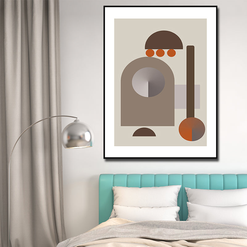 Vivolux | Dunkel Color Geometrische Wandkunst Texturiert Nordisch Esszimmer Umwickelte Leinwand, Mehrere Größen