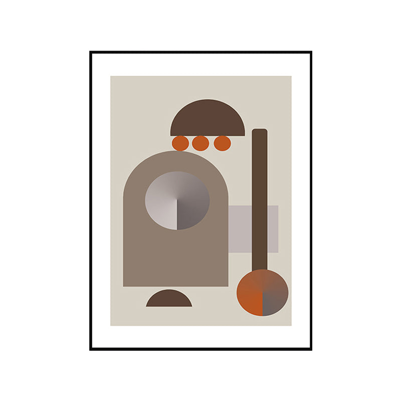 Vivolux | Dunkel Color Geometrische Wandkunst Texturiert Nordisch Esszimmer Umwickelte Leinwand, Mehrere Größen