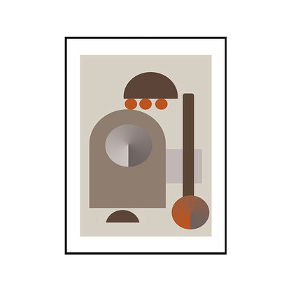 Vivolux | Dunkel Color Geometrische Wandkunst Texturiert Nordisch Esszimmer Umwickelte Leinwand, Mehrere Größen