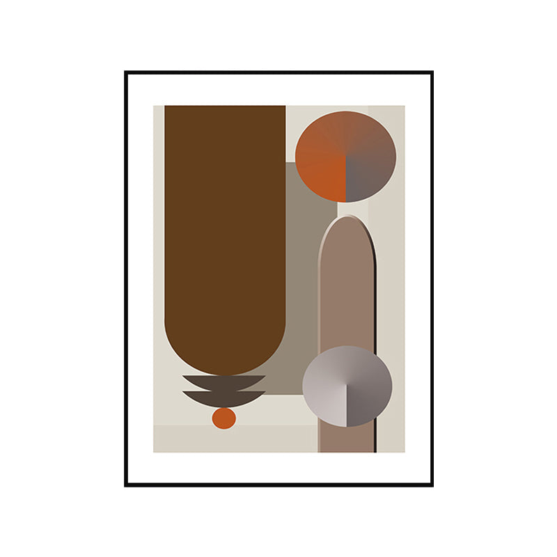 Vivolux | Dunkel Color Geometrische Wandkunst Texturiert Nordisch Esszimmer Umwickelte Leinwand, Mehrere Größen