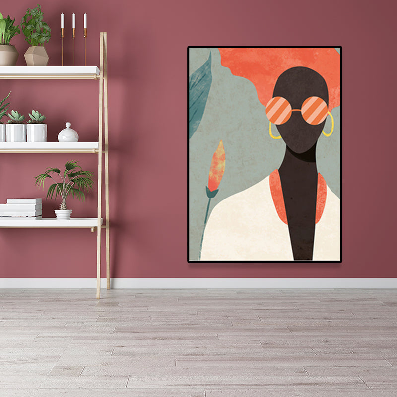 Vivolux | Weiche Farbmoderne Modell Leinwand Texturiertes Skandinavisches Schlafzimmer Wandkunst, Mehrere Größenoptionen