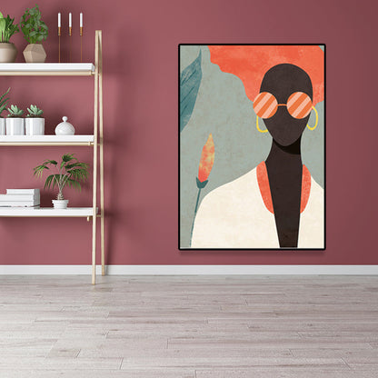 Vivolux | Weiche Farbmoderne Modell Leinwand Texturiertes Skandinavisches Schlafzimmer Wandkunst, Mehrere Größenoptionen