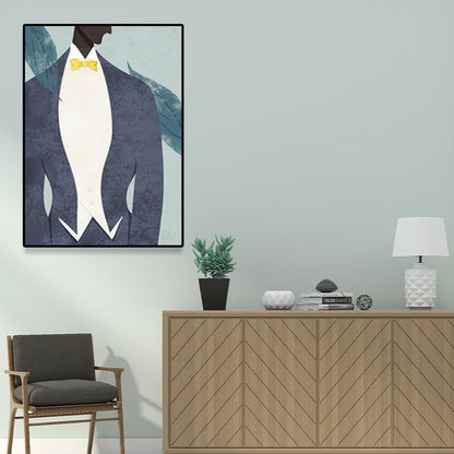 Vivolux | Weiche Farbmoderne Modell Leinwand Texturiertes Skandinavisches Schlafzimmer Wandkunst, Mehrere Größenoptionen
