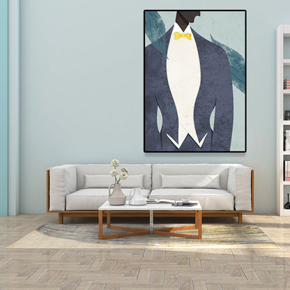 Vivolux | Weiche Farbmoderne Modell Leinwand Texturiertes Skandinavisches Schlafzimmer Wandkunst, Mehrere Größenoptionen