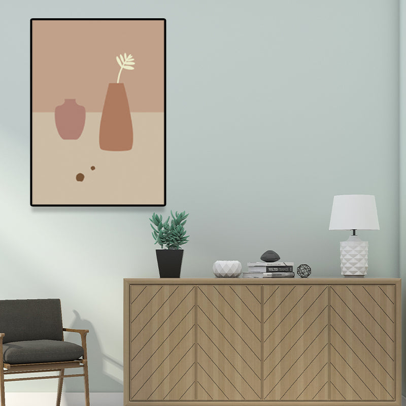 Vivolux | Hellkhaki Blumen Wanddekoration Keramiktopf Nordisch Texturiert für Wohnzimmer, Mehrere Größen