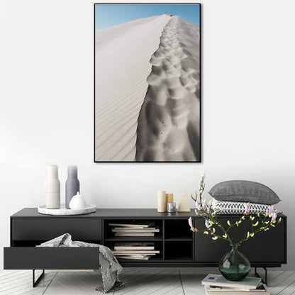Vivolux | Wüsten Dünen Landschaft Wandkunst Druck Modernismus Texturierten Esszimmer Leinwand in Gelb