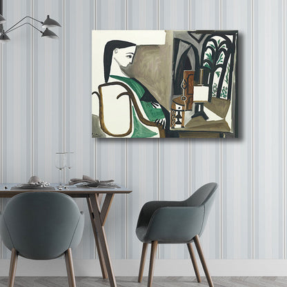 Vivolux | Nordic Style Charakter Malerei Küche Rückenfliese Wandkunst Druck in Hellfarbe