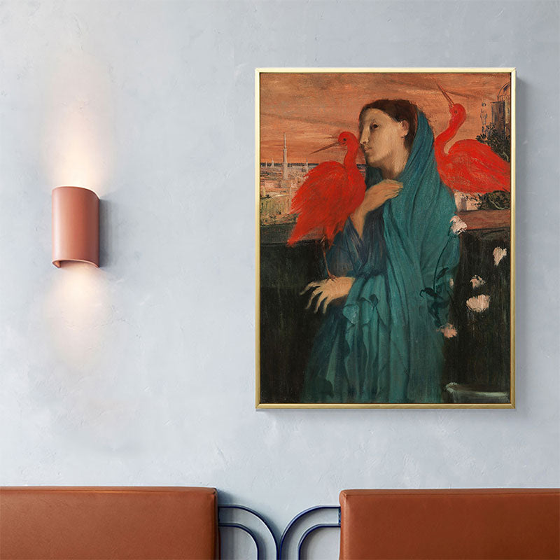 Vivolux | Ölgemälde Maiden Kunst Retro Leinwand Texturiertes Wandbild in Sanften Farben, Mehrere Größen
