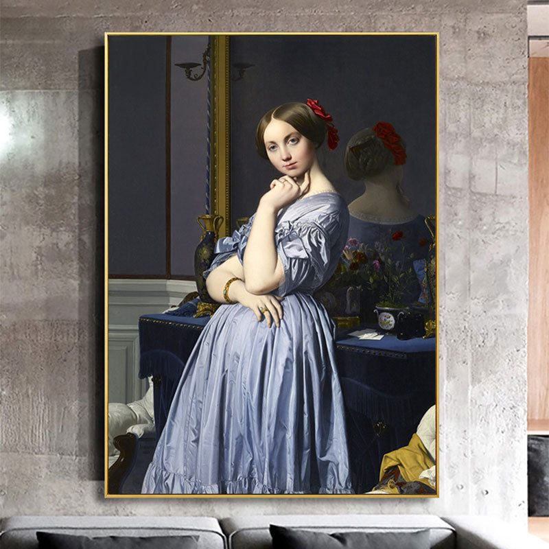 Vivolux | Nordic Character-Leinwand für das Mädchenzimmer Ölgemälde Wanddekoration, mehrere Größen