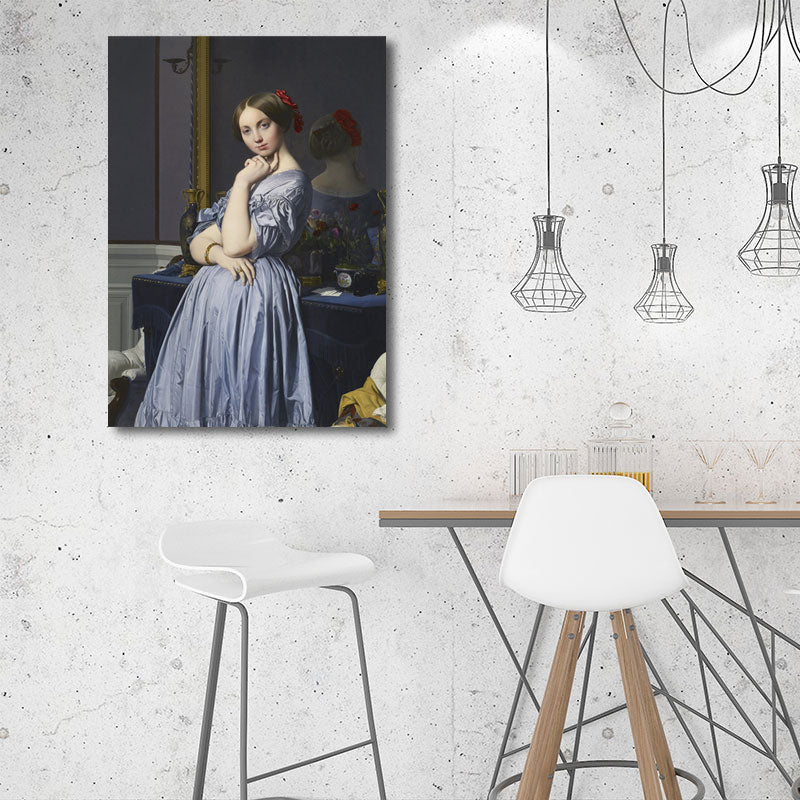 Vivolux | Nordic Character-Leinwand für das Mädchenzimmer Ölgemälde Wanddekoration, mehrere Größen