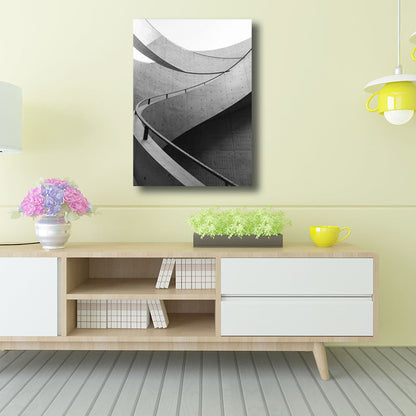 Vivolux | Simplicity Bau Wanddekoration Graue Umwickelte Leinwand für das Arbeitszimmer, Mehrere Größenoptionen